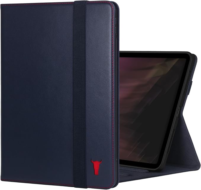TORRO Case Compatible with iPad Pro 11” M5 / M4 (2025/2024) – Premium Leather iPad Pro 11” 2025/2024 Case with Stand Function Apple Pencil Connectivity and Wake/Sleep Function (Black)