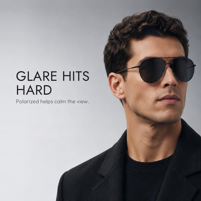 Eiuizah Polarized Aviator Sunglasses for Men and Women, Driving Sun Glasses with UV Protection for Fishing Golf