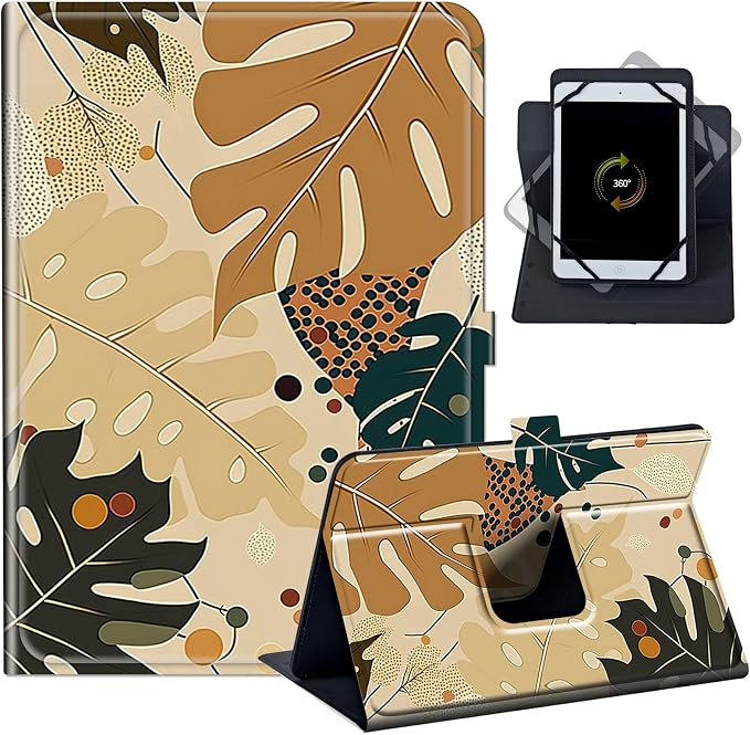 Case for Google Pixel Tablet 11 2023PU Leather 360 Degree Rotatable Kickstand Tablet Cover with Magnetic Closure for Pixel Tablet 11 2023/ All 10.5-11.5 Tablet，American Eagle with Flag