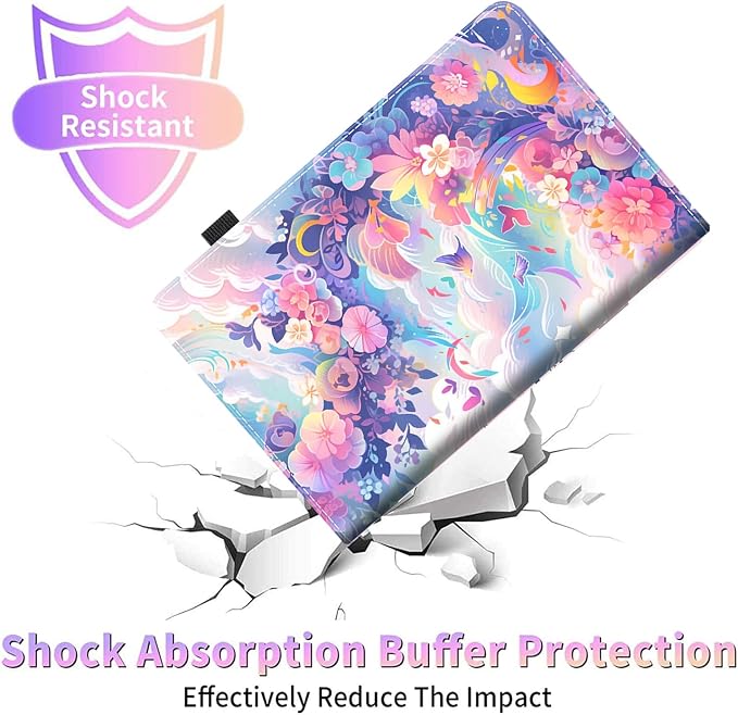 Case for 7 All-New Kindle Paperwhite 12th Gen 2024 &amp Kindle Colorsoft Signature Edition (2024 Release) PU Leather Folio Cover with Auto Wake/Sleep ，Blue Dragon
