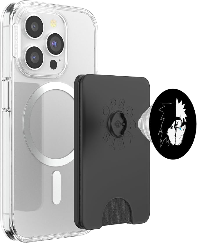 Naruto Sasuke Split Face Anime PopSockets Adhesive PopGrip