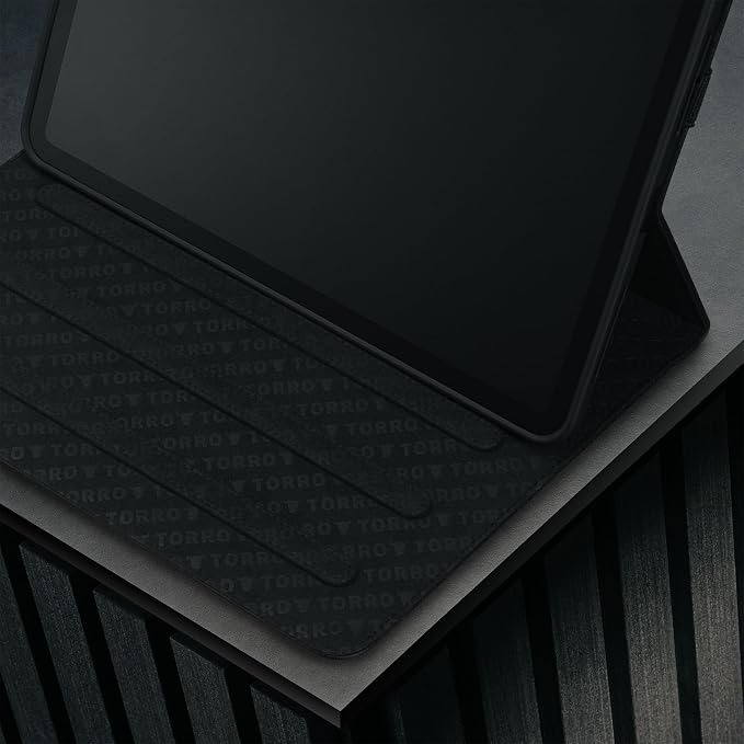 TORRO Case Compatible with iPad 11th / 10th Generation – Genuine Leather iPad 11th / 10th Gen (2025/2022) Case with Stand Function and Wake/Sleep Function (Black)