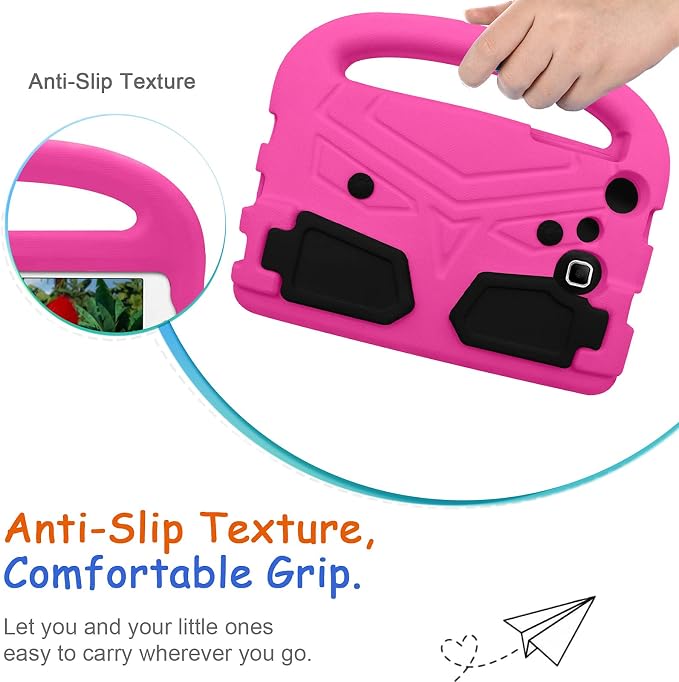 Kids Case for Samsung Galaxy Tab A 8.0 (2019) SM-T290/SM-T295 Techcircle Kid Child Safe Shock Proof EVA Rugged Protective Handle Stand Case for Galaxy Tab A 8.0 SM-T290/SM-T295 Tablet Black