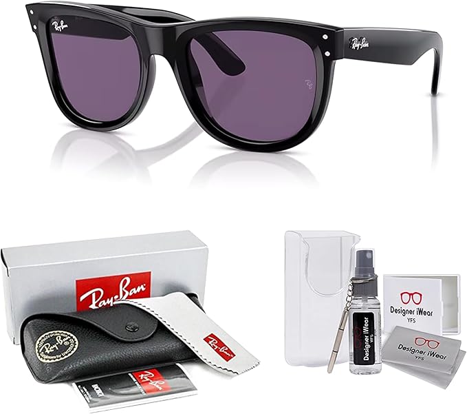 Ray-Ban Wayfarer Reverse RBR0502S Square Sunglasses for Men for Women +BUNDLE with ACCESSORY EYEWEAR KIT