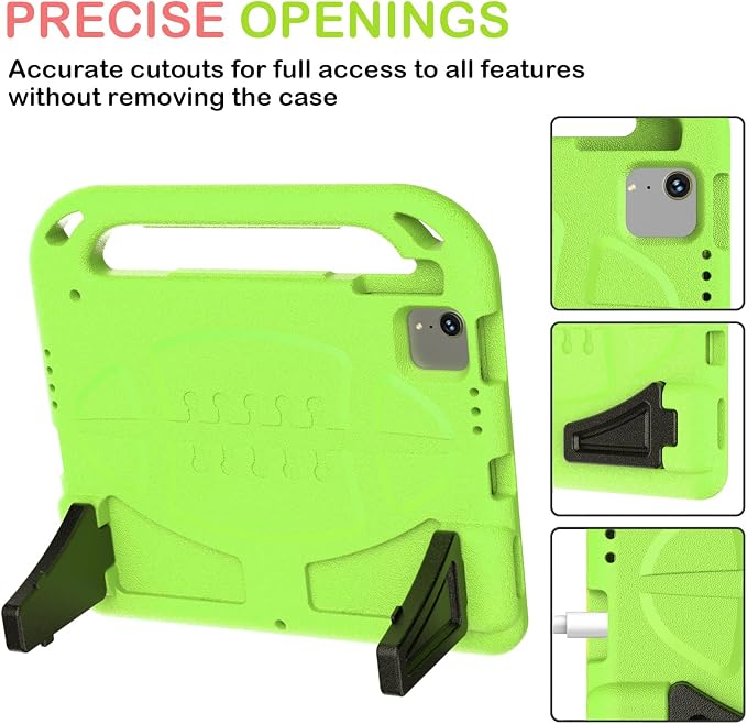 iPad Pro 11 Inch (2024/2022/2021/20202018) Heavy Duty Protective CaseKids Case for New iPad 11th Gen (A16) 11-inch 2025 &amp 10th gen10.9 2022 &amp Air 11 2025/2024 &amp Air 5th/4th -Black