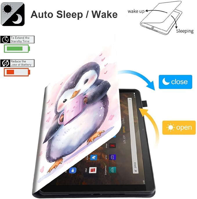 Case for Amazon Kindle Fire Max 11 Case (13th Gen 2023 Release) 11，Slim Fit Foldable Standing Cover Case with Auto Sleep/Wake for Fire 11 Max Tablet，Skull and Fire