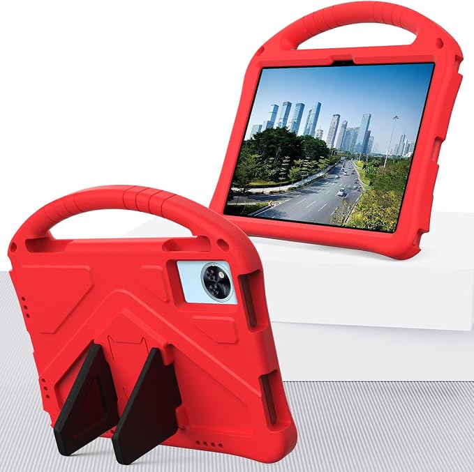YRH Kids Case for Lenovo Idea Tab 11 inch Tablet 2025 Model TB336FU EVA Shockproof with Stand Handle Black