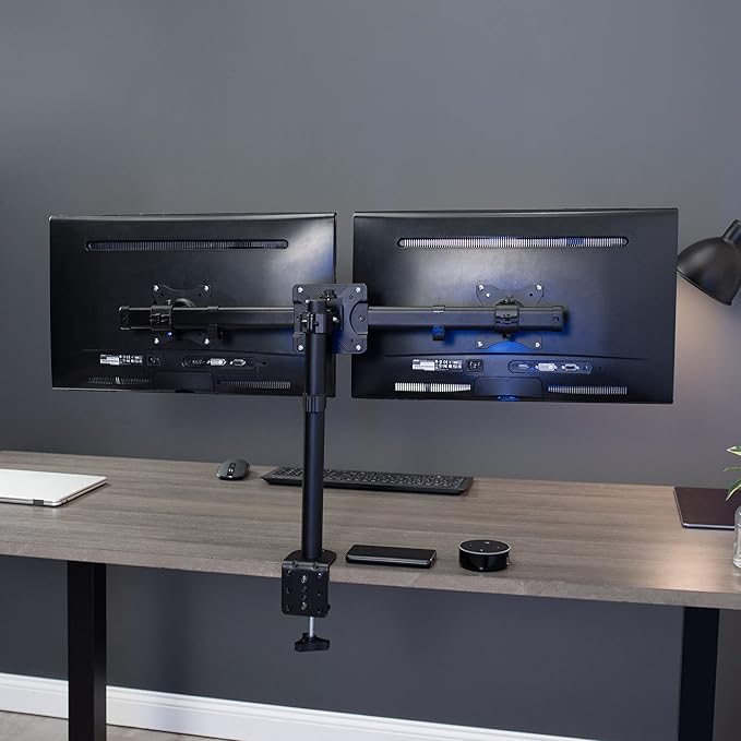 VIVO Dual VESA Bracket Adapter, Horizontal Assembly Mount for 2 Monitor Screens up to 27 inches, MOUNT-VW02A