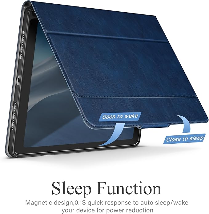 auaua Case for iPad (A16) 11th/10th Generation | with Pencil Holder Pocket Typing Angle Muti-Stand Magnetic Closure Auto Sleep/Wake