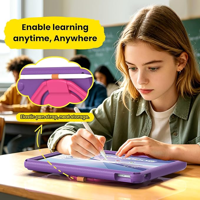 Kids Case for Lenovo IdeaTab11 2025/K11 Gen 2TB-336ZU/FU | Made of non-toxic odorless EVA materialStrong drop resistance，360 degree rotating support，Suitable for children's learning