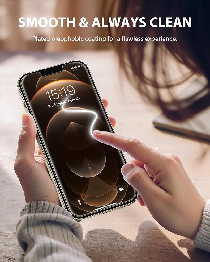 PDDKISS 2 Pack Screen Protector for iPhone 12/iPhone 12 Pro (2020) 6.1 inch Shatterproof Tempered Glass