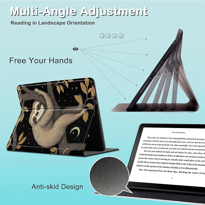 for 6 Kindle 2024 and 2022 (11th Generation) Case Slim Lightweight Smart Cover Case with Auto-Wake/Sleep for Kindle 2024Bald Eagle Flag