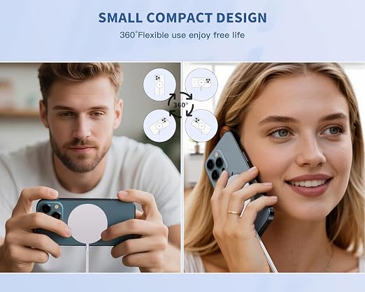 Magnetic Wireless Charger for iPhone 17 16 15 10FT Fast Phone Charging Pad | with USB C Wall Charger Fast Block For iPhone 17 Pro Max/17/iPhone 16 Pro Max/15/Plus/Pro/14/13/12 SeriesAirPods 4/3/2/Pr