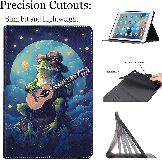 Case for New iPad (A16) 11th Generation 11 Inch 2025for iPad 10th Generation 2022 10.9 Inch Multi-Angle Stand Smart Cover Shockproof with Auto Wake/Sleep Baby Dragon