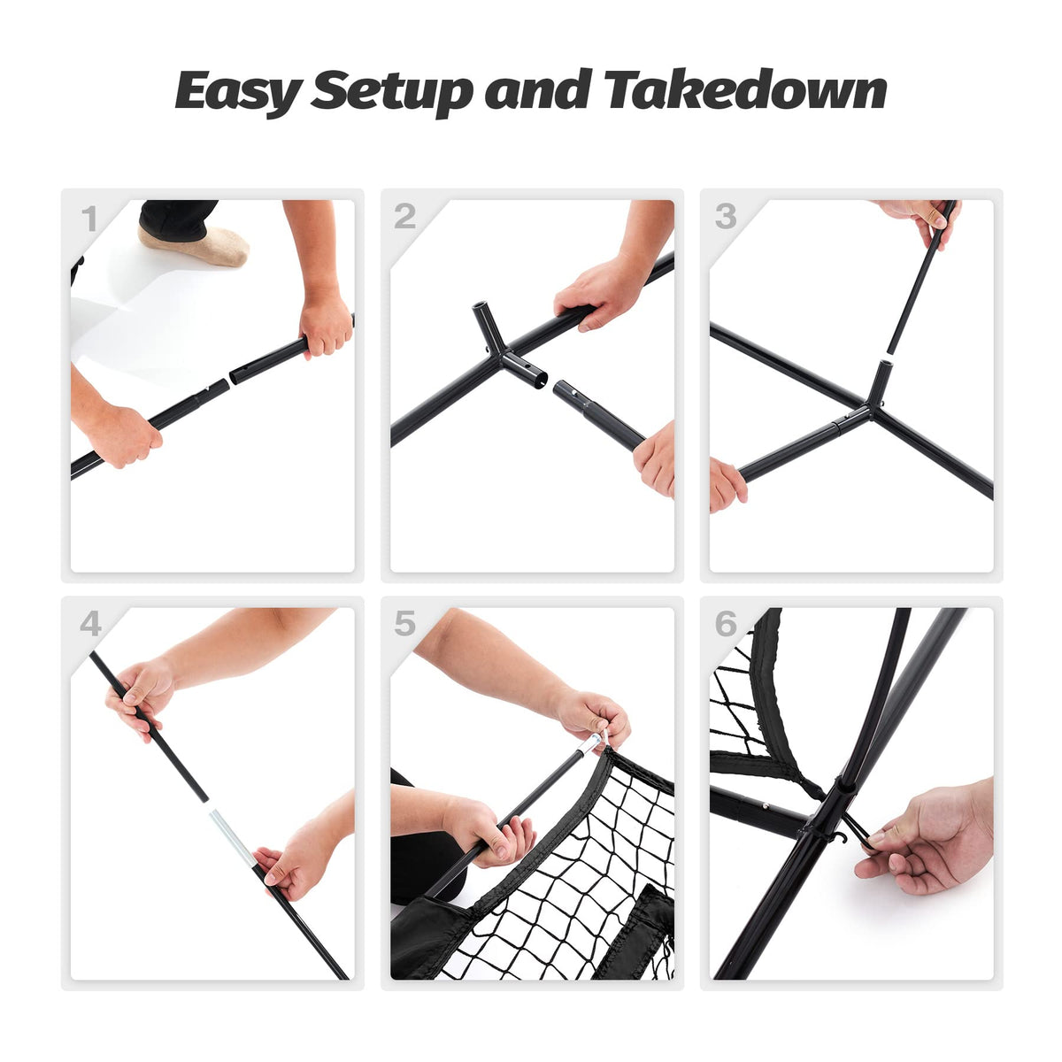 ZELUS Football Throwing Net, 7x7ft Football Training Equipment with 5 Target Pockets for Throwing and Passing Practice, Portable Quarterback Trainer Net, QB Throw Accuracy Net with Carry Bag