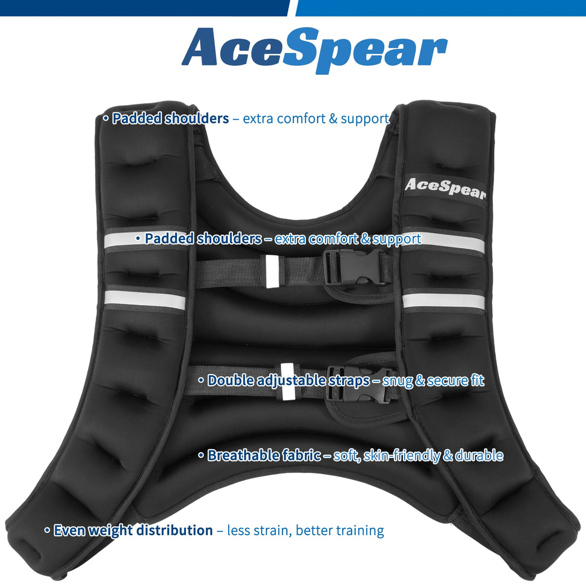 AceSpear Weighted Vest for Men Women 10lbs/14lbs/18lbs/24lbs Body Weight Vest for Running Walking Strength Training Workout (Purple, 12 lbs)
