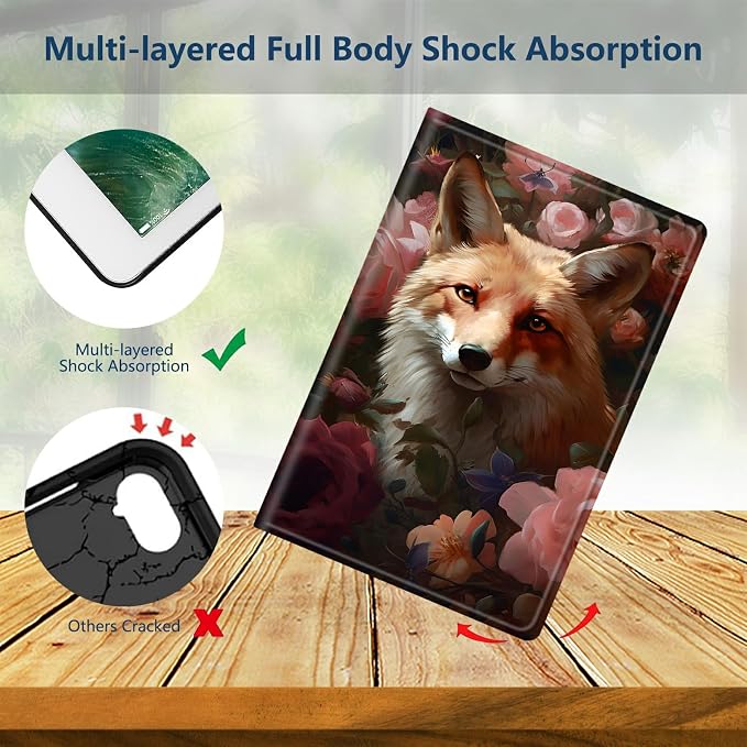 Slim Case for Amazon Kindle Fire Max 11 Case (13th Generation 2023 Release) 11 PU Leather Folio Stand Adjustable Smart Cover with Auto Wake/Sleep for Kindle Fire 11 TabletArt Black Cat Tree
