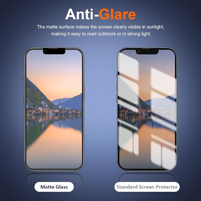 [2 Pack] Matte Privacy Glass Screen Protector Designed for iPhone 11 / iPhone XR Anti-Glare Anti-Fingerprint Install Frame 9H Tempered Glass