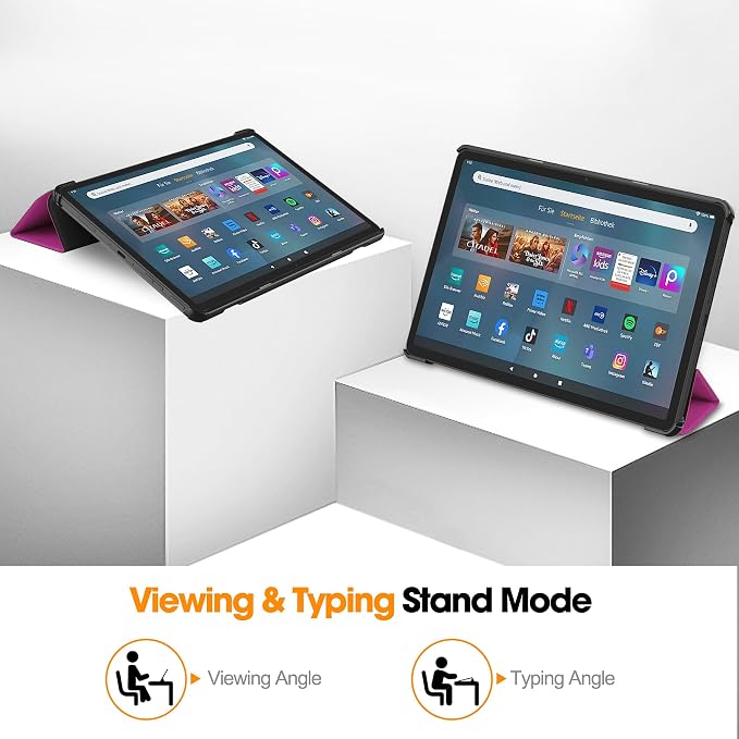 Gylint Case for Fire Max 11 Tablet Folding Folio Ultra-Thin PU Leather Stand Case Cover for Fire Max 11 2023 Release Draw