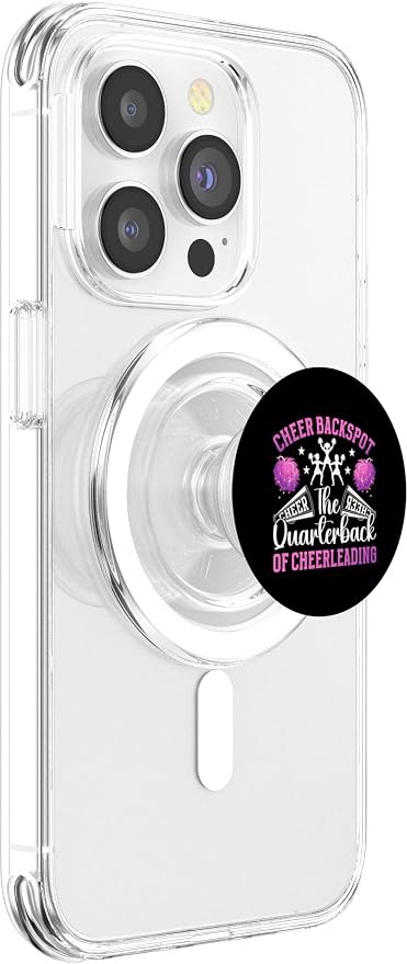 Cheer Backspot The Quarterback Of Cheerleading Backspot PopSockets Standard PopGrip