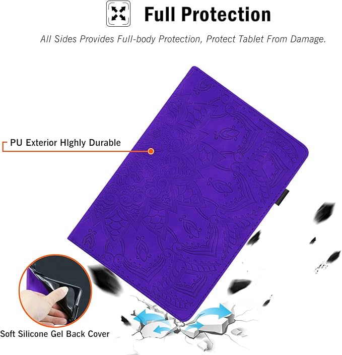 Galaxy Tab S4 10.5 2018 Case RASUNE PU Leather Card Slot Multi-Angle Stand Cover with Auto Sleep/Wake Protective Folio Case for Samsung Galaxy Tab S4 10.5 2018 Model SM-T830/T835/T837 -Black