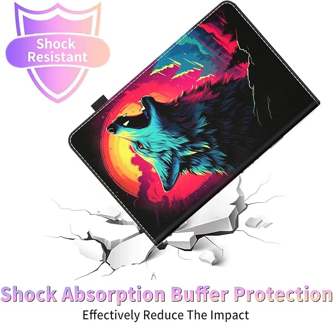 Case Fits All-New Amazon Kindle Fire HD 10 &amp 10 Plus Tablet (13th/11th Generation 2023/2021 Release) 10.1 Durable Shockproof Protective Cover with Auto Wake/Sleep，Black Woman Queen Afro Design