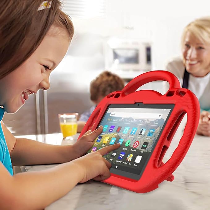 Kid-Proof Case for 8 Inch Tablet(12th/10th Generation 2024/2022/2020 Release) - Durable Shockproof Protective Cover with Shoulder Strap for 8 Plus Tablet Not for iPad Samsung Tablet Black