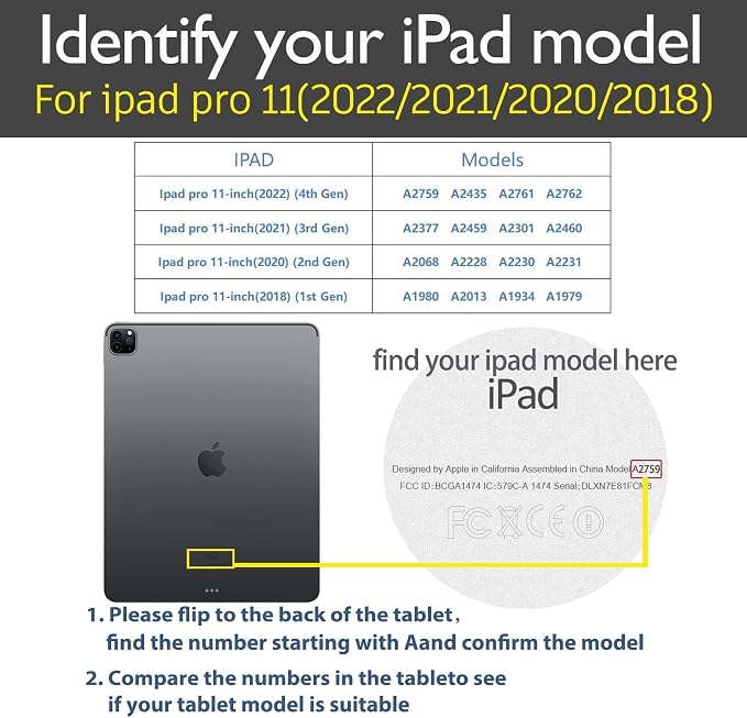Gexmil Genuine Leather Case for iPad pro 11 Inch 2022/2021 4th/3rd Gen iPad Pro 11 2020/2018 Cover 2nd/1st Gen. CoverReal Leather Cowhide ShockproofFloral Pattern | Genuine Leather Cover for iPad P