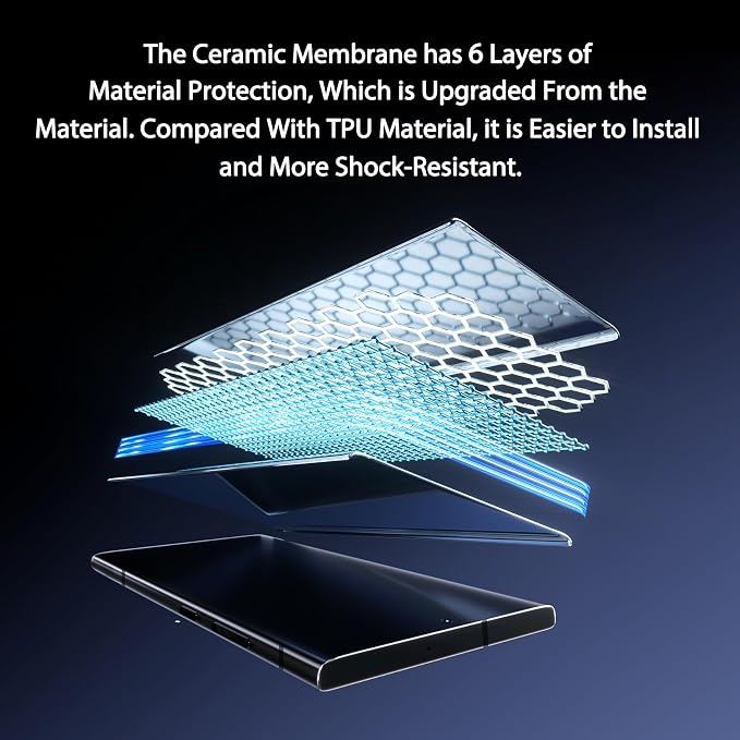 MAYtobe [2-Pack Screen Protector for Samsung Galaxy Note 9 Ceramic film with Installation Tray Easy Installation 3D Curved Bubble Free Anti-Scratch