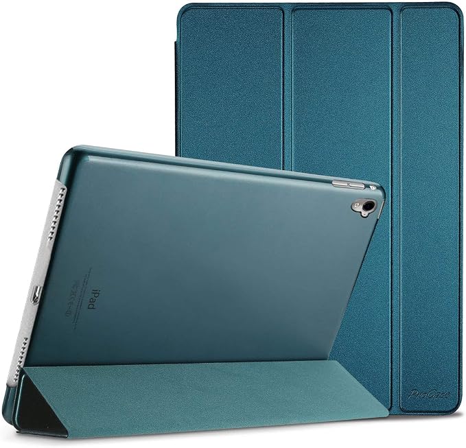 ProCase Smart Case for iPad Pro 9.7 Inch 2016 -Black | Ultra Slim Lightweight Stand Shell with Translucent Frosted Back Cover for iPad Pro 9.7”(A1673 A1674 A1675)