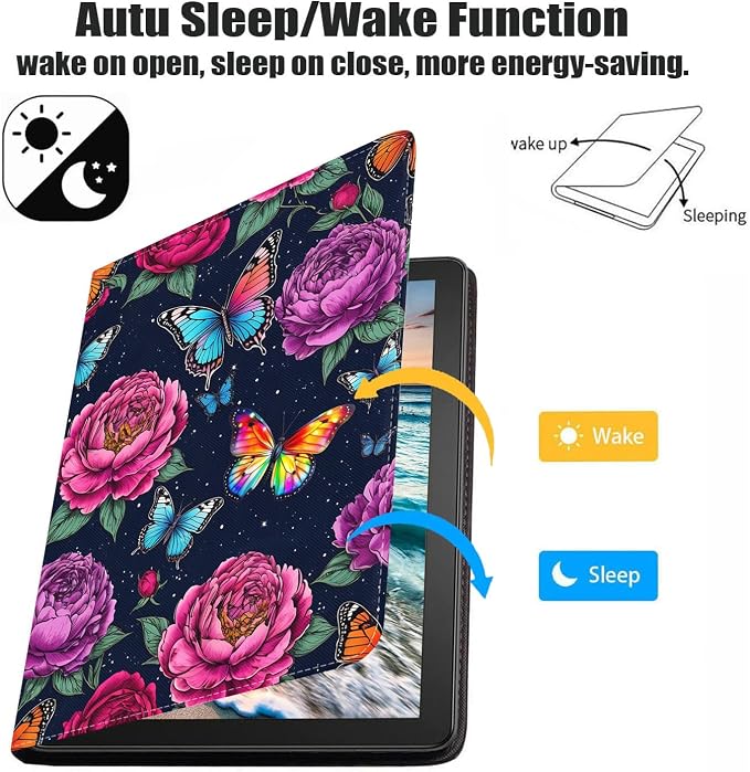 Case for Samsung Galaxy Tab A9 Plus 11 Inch 2023 Model (SM-X210/X216/X218) Premium PU Leather Stand Folio Cover with Auto Sleep/Wake Abstract Colorful Dog