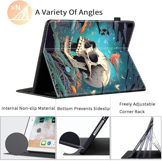 Case Fits All-New Amazon Kindle Fire HD 10 &amp 10 Plus Tablet (13th/11th Generation 2023/2021 Release) 10.1 Durable Shockproof Protective Cover with Auto Wake/Sleep，Black Woman Queen Afro Design