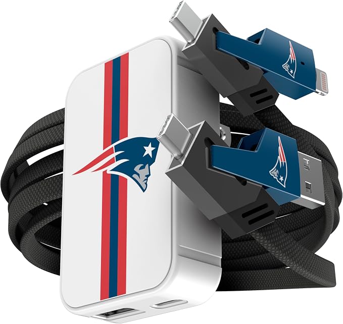 SOAR NFL Slim Wall Charger and 4 In 1 Multi Charging Cable