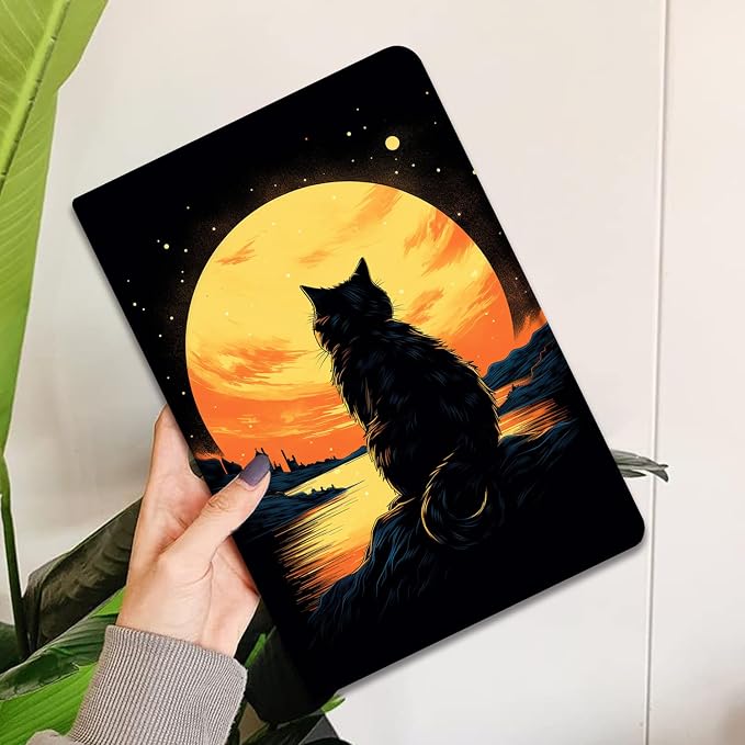 Case for iPad Pro 13 Inch M4 (2024) Slim Multi-Angle Smart Stand Cover with Automatic Sleep/Wake Function for iPad Pro 13 Inch Art Dragonfly