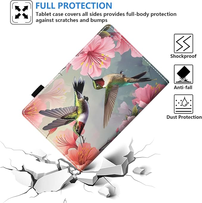 Case for Amazon Fire HD 8/HD 8 Plus Tablet (8 12th/10th Generation 2024/2022/2020 Release) Slim PU Leather Stand Folio Cover with Auto Wake Sleep African Woman Wolf