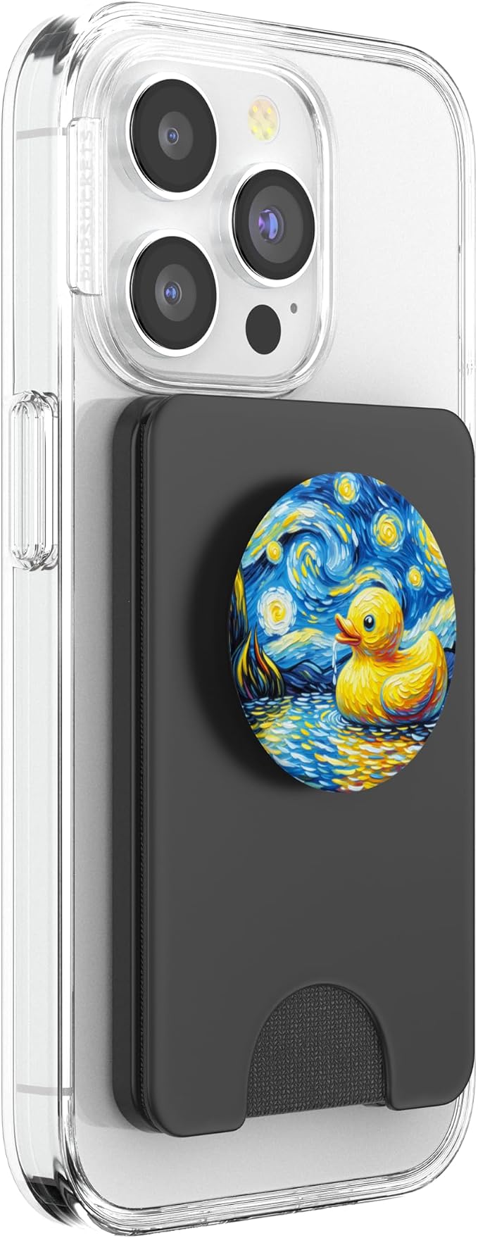 Rubber Duck Starry Night Painting Ducky Vincent Van Gogh Art PopSockets PopWallet for MagSafe