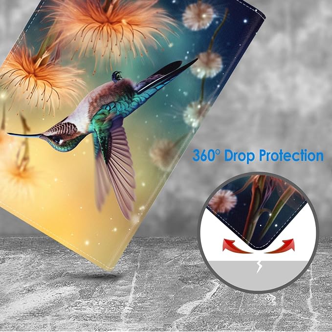 Case for Samsung Galaxy Tab A 8.0 2019 (SM-T290/T295/T297) Slim Lightweight PU Leather Stand Cover with Auto Wake/Sleep for Galaxy Tab A 8.0 Inch Abstract Watercolor Art Dogs
