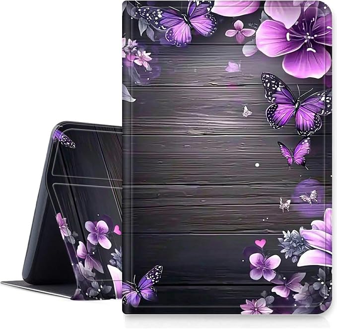 Case for Amazon Fire 7 Tablet 2019/2017 Release 9th/7th Generation PU Leather Smart Protective Cover with Auto Sleep/Wake for Fire 7 2019Dog Wearing Witch Hat Pumpkin
