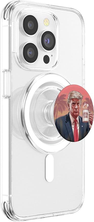 Donald Trump Miami Sunset Funny Liberal Tears Coffee Mug PopSockets PopWallet for MagSafe