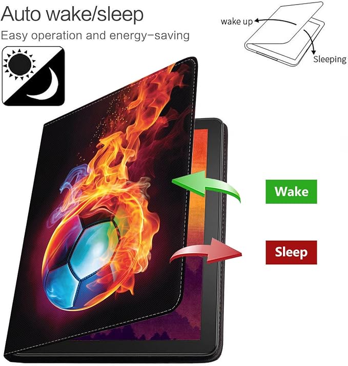 Case for Samsung Galaxy Tab S10 Lite/ S10 FE/ S9 FE 5G 10.9 Inch/ S9 11 Inch - Slim PU Leather Folding Stand Folio Cover with Auto Sleep/Wake - African American Girl