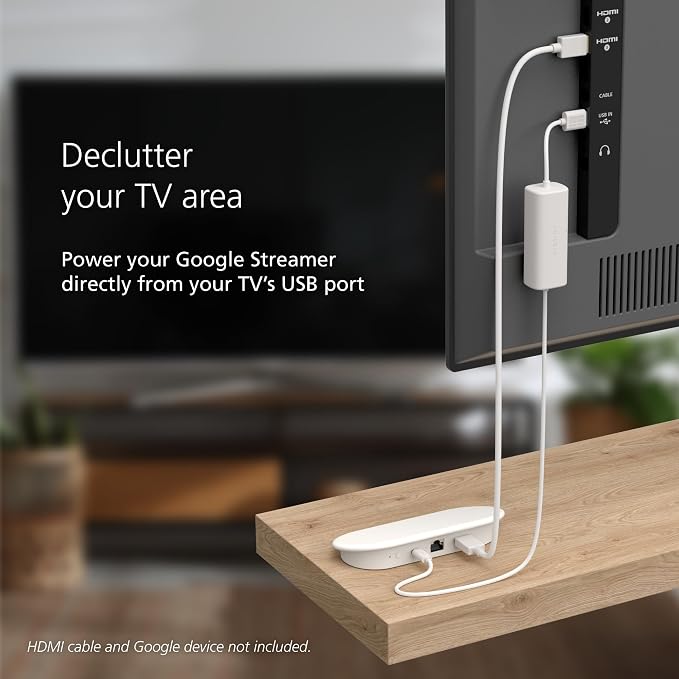 Mission USB Power Cable for Google TV (Power Google TV Directly from Your USB Port)