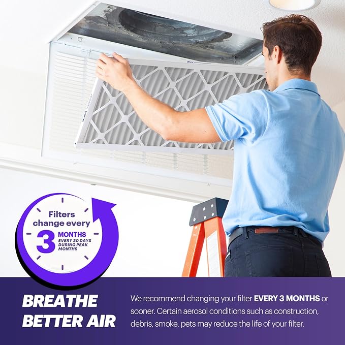 BNX TruFilter 16x16x1 Air Filter MERV 8
