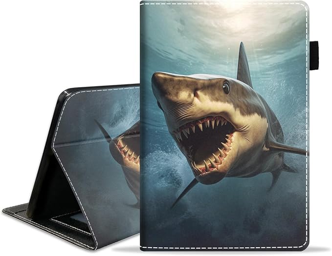 Case for Amazon Fire HD 8/HD 8 Plus Tablet (8 12th/10th Generation 2024/2022/2020 Release) Slim PU Leather Stand Folio Cover with Auto Wake Sleep African Woman Wolf