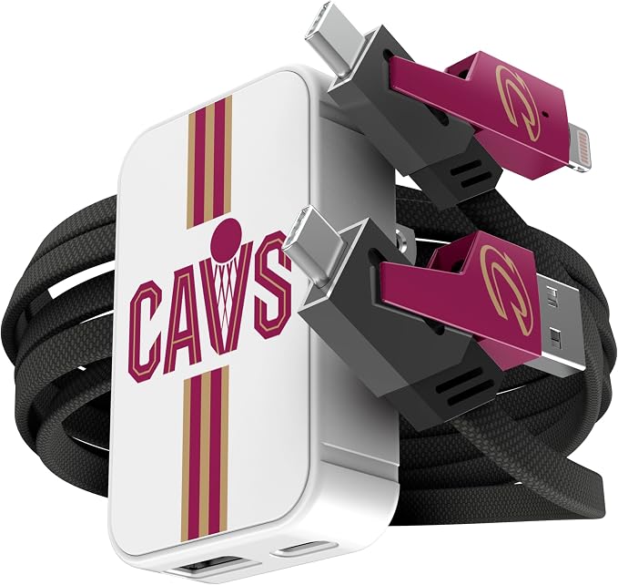 SOAR NBA Slim Wall Charger and 4 In 1 Multi Charging Cable
