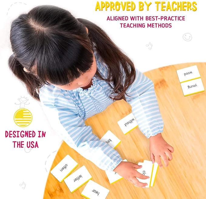 Merka 1st Grade Sight Words Flash Cards – 150 Plastic Dry-Erase Cards, Ages 5+ – 8 Color-Coded Sets for Reading & Phonics Practice