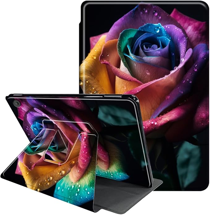 for iPad 9th Generation Case (2021)/8th Gen (2020)/ 7th Gen (2019) 10.2 Inch-360 Degree Rotating Multi-Angle Viewing Protective Cover with Auto Sleep/Wake-Art Mandala Flower