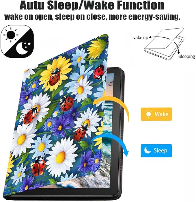 Case for Samsung Galaxy Tab A9 Plus 11 Inch 2023 Model (SM-X210/X216/X218) Premium PU Leather Stand Folio Cover with Auto Sleep/Wake Abstract Colorful Dog