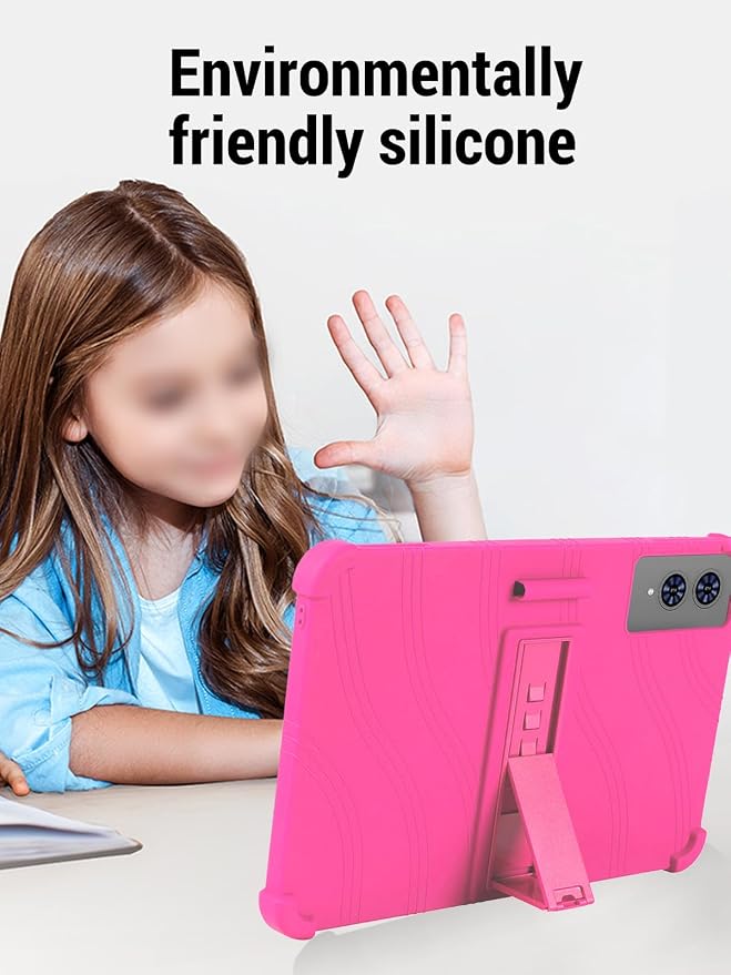 for TECLAST T65 13.4 inch Tablet Protective case Shockproof Lightweight Silicone Protective Cover with Stand Child-Friendly Protection Easy to Clean DesignBlack