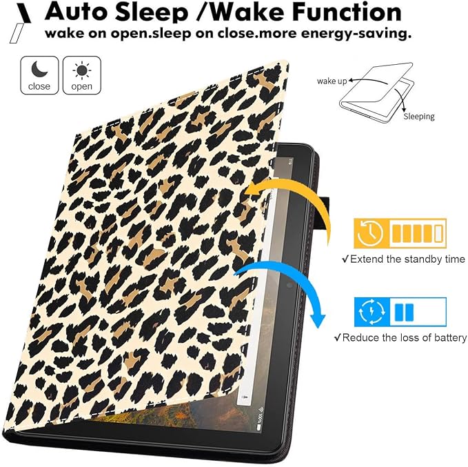 Case for All-New Amazon Kindle Fire 7 Tablet (7 Display 12th Generation 2022 Release) Premium PU Leather Stand Cover with Smart Auto Wake American Flag and Cross