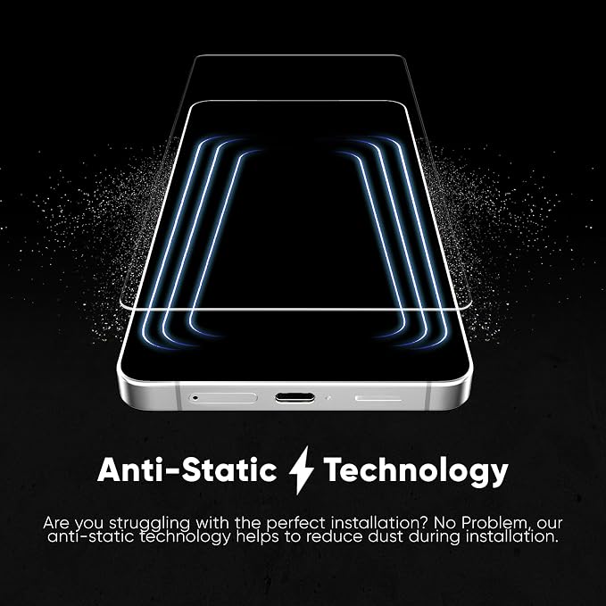 FLOLAB NanoArmour ONETIME PRO for Samsung Galaxy S26 Screen Protector Anti Reflective Tempered Glass Edge to Edge Fingerprint ID Compatible Dust Free Easy to Install